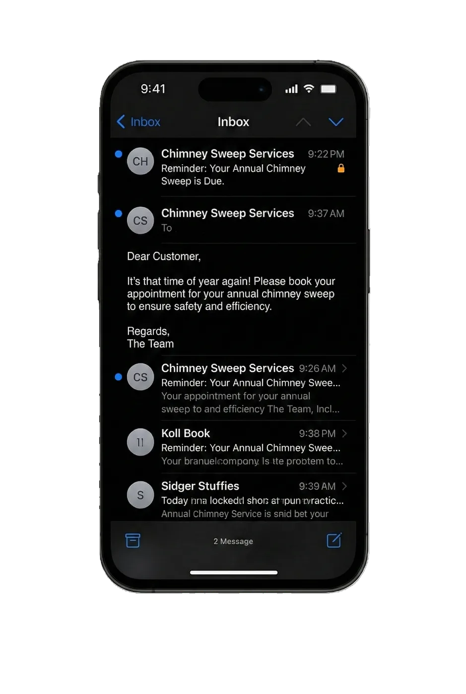 Automated messaging preview
